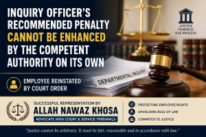 Read more about the article Mehboob Hussain Versus District and Sessions Judge Sargodha